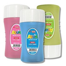 티티경인 아쿠아 물감 220ml 대용량물감 수채화물감*2개입, 살구색+M2유성매직랜덤1개증정