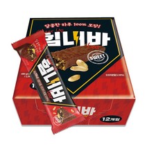 초콜릿 선물 등산 사무실 간식 크런치 곡물 초코바 40g 12개입, 480g