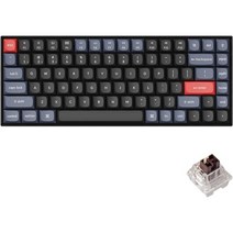 Keychron K2 Pro QMKVIA 무선 기계 키보드 75 레이아웃 사용자 지정 프로그램 가능 매크로 RGB 백라이트 Mac Windows Linux용 PBT 키캡 유선, K Pro Brown Switch