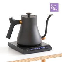 핸드드립 온도조절 전기포트 600ml Hand Drip Electric Kettle, 블랙