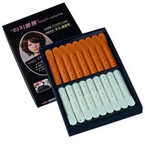 시대온 W3E32FBL 헤어 소품 펌 ST01040 롤 18ea 디자인 미용실 볼륨 머리 롯드 파마 미용재료, GL 1