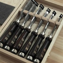 MHG 6PCS 평끌세트 우드케이스포함 No.13116.06