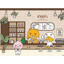 DIY 직소퍼즐 카카오프렌즈 라이언스카페 500피스, 단품/500PCS
