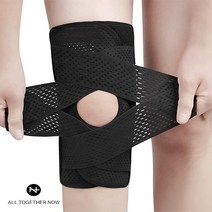물리치료사가 판매하는 올투게더나우 4세대 영자 무릎보호대 아대, 블랙, 양쪽