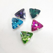 18mm정삼각 캡보석 (5개), 아쿠아마린