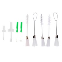 9 조각 재봉틀 오버록 serger 서비스/수리 키트 3 재봉틀 브러시 및 4 스크루 드라이버 세트 키트, 설명, 화이트 그린
