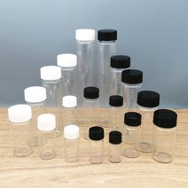 플라스크 휴대용 술병 2ml 60ml 투명 유리 샘플 병 나사 플라스틱 캡 및 pe 패드가 있는 시약 바이알 분류에 사용되는 실험실 소형, 30ml 10개