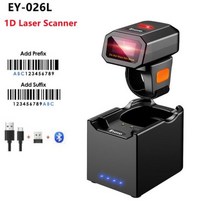 Eyoyo-2D 링 바코드 스캐너 블루투스 2.4G 무선 유선 휴대용 미니 소형 핑거 리더기, 02 1D Scanner EY-026L