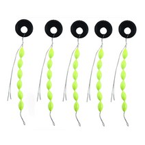 30Pcs/5 팩 낚시 플로트 6 1 문자열 유형 7 별 폼 공간 콩 라인 스토퍼 부표 태클 액세서리, 03 L Green