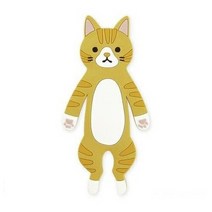 토요케이스 일본 동물 마스크 걸이 후크, 1개, 줄무늬고양이