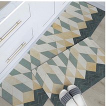 HOME 키친 매트 1+1 욕실 현관 주방 발매트 도매 선물, 40x60cm+40x120cm, 8027드림