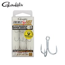 가마가츠 SP-MH 트레블훅 바늘 미디엄헤비와이어 하이퍼쉴드코팅, SP-MH 6번-370447, 1개