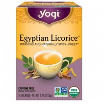 차 티 tea 요기 Yogi 6상자 96티백 이집트 감초 허브티 Egyptian, 1박스
