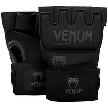 Venum Kontact Gel Glove Wraps - 블랙/블랙 프리사이즈