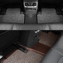 홉싱 레인지로버 이보크 디스커버리스포츠4 코일 가죽 풀커버 발판, A6(2012-2018), 5D가죽매트