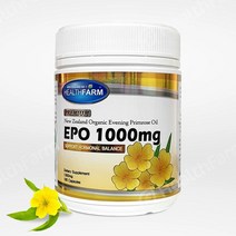 HEALTHFARM 헬스팜 프리미엄 이브닝 프림로즈 오일 달맞이꽃유 EPO 1000mg 180캡슐