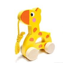 걸음마아기 끌기놀이 기린 원목장난감 소근육발달 걸음마학습기 애기걸음마 걸음마연습 돌장난감 2세아기