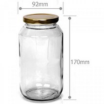 삼광글라스 유리 높은병 1000ml(H) 벌크 국내산, 1개