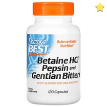 닥터스베스트 Betaine HCL Pepsin & Gentian Bitters 120정, 1개, 기본