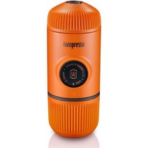 WACACO Nanopresso 휴대용 에스프레소 메이커 수동 작동 18바 압력 소형 여행용 커피 머신, Orange