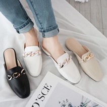 3cm 콤비체인 블로퍼 뮬 슬리퍼