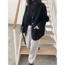 당일 국내 자체생산 노카라 버튼 양털 뽀글이 퍼 무스탕 자켓 점퍼 RJA706