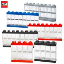 [밤나무]LEGO 레고 미니 피규어 보관함 16칸8칸, 8pcs_블랙