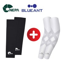 네파 1세트 + 블루안트 X벤더 1세트 쿨토시 팔토시 골프 등산 자전거 자외선차단, 네파블랙 + 화이트