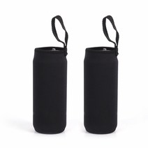 스트랩 물병파우치 2p세트 750ml 블랙 텀블러커버, 상세 참조