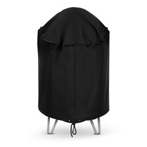 Arcedo 케틀 그릴 커버 튼튼한 방수 라운드 차콜 스모커 야외 수직 배럴 쿠커 지름 76.2cm(30인치) 불렛 웨버 카마도 조 등에 적합 블랙 가성비 추천 미국직구