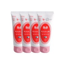 비앤비 베이비 무불소 치약 겔형 딸기맛, 60g, 4개