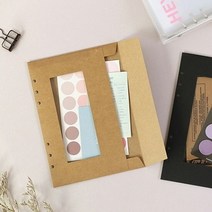 페이퍼리안 6공 창문봉투 A5 (2종) 다용도봉투 블랙창문봉투 다, 02블랙