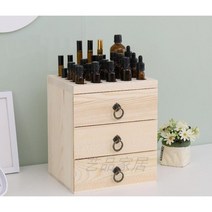 아로마오일 대용량 케이스 보관함 오일 수납장 4단 보관함 원목, 1개