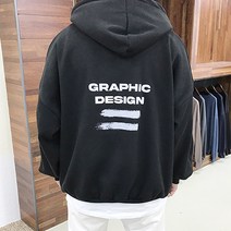 리턴옴므 남자 겨울 기모 홀로그램 오버핏 후드티