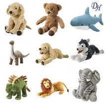 이케아 동물인형 상어 곰 강아지 공룡 사자 토끼 봉제인형 모음, D-1) 아기팬더 인형 30cm