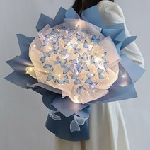 초등학생 졸업식 꽃다발 어린이집 학사모 온라인 연예인 Xiaohongshu Tik Tok 나비 꽃다발 Diy 재료 여자, 07 G