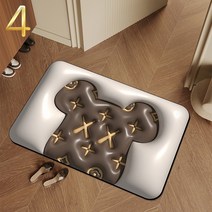 욕실 주방매트 3D 매트 문입구 미끄럼 방지 매트, 4