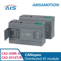 AMSAMOTION-CANopen 버스 원격 분산 IO 모듈 슈나이더 델타 Xinje PLC 컨트롤러용 산업용 아날로그 RS485, [02] CA2-IO16R