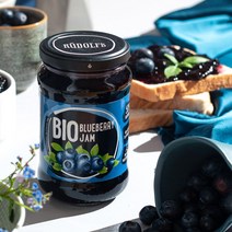 [루돌프] 유기농 과일잼 400g 블루베리잼, 1개