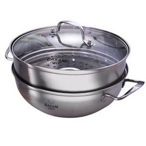 까사니 찜기 찜솥 2단 찜냄비 찜통 채반 스티머 30cm, 쿠팡 본상품선택