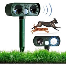 Fowod 태양열 자동 충전 초음파 야생 동물 퇴치기 유해동물 퇴치기 농작물보호생활 방수 기능, 1개