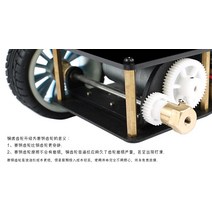 스마트 로봇 4wd 트롤리 지능형 스티어링 기어 자동차 금속 섀시 후면 드라이브 모터 Ps2 제어, 01 Robot car