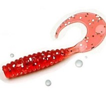 소프트베이트 그럽웜 3인치 35개입 벌크 5가지 색상 화이트 레드펄 골드펄 야광