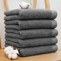 쉬라즈 레이크 40수 코마사 220g 호텔수건, 그레이, 5장