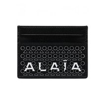 22FW ALAIA 알라이아 로고 카드지갑 블랙 AA1P012CA179