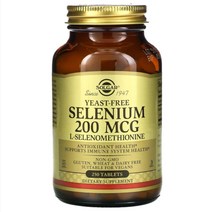 글루타치온 미네랄 셀레늄 솔가 이스트 프리 200mcg 250정