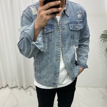 남성 구제 청자켓 데님 데일리룩 연청 중청 봄 간절기 가을 (M-XL)
