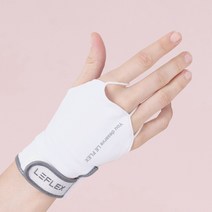 르플렉스 자외선 차단 골프 스포츠 손등 가리개 토시 덮개 오른손 장갑, 화이트