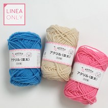 아미모노 클럽 하마나카 최소한의 세제로 설거지하세요! 모사용 5/0호 두께의 아크릴 수세미실 리네아, 10