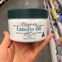 Vitaustralia Lanolin Oil Cream With Vitamin E 라놀린 오일 양태반 크림 250gx2팩, 1개
